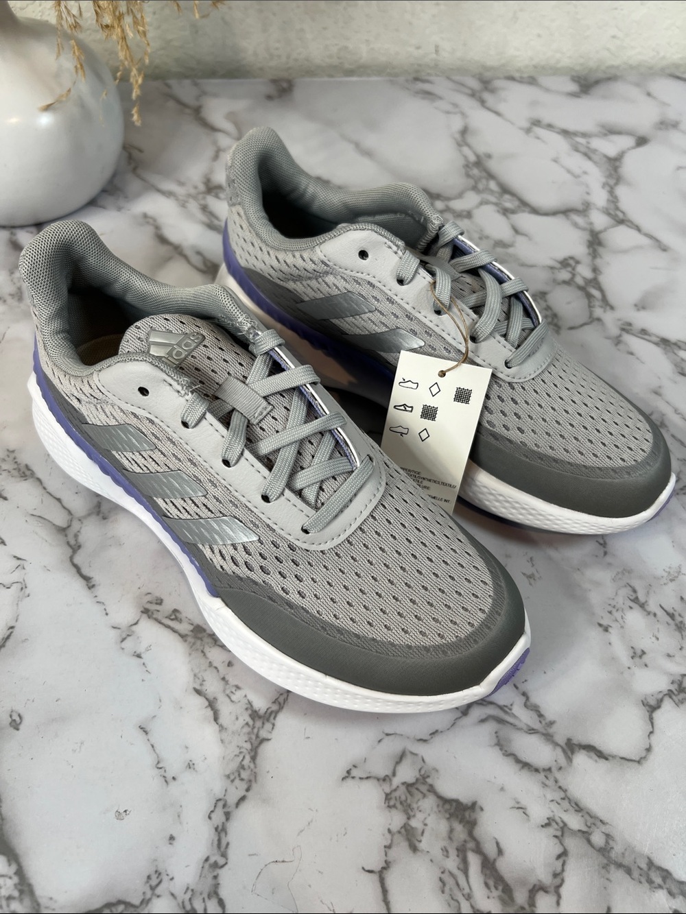 Adidas Summervent Grey Silver Purple Womens Spikeless Golf Shoes Size 5.5 - Picture 5 of 14